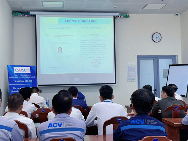 khai giảng lớp học Nghiệp vụ Sư phạm tại Cảng Hàng Không Quốc Tế