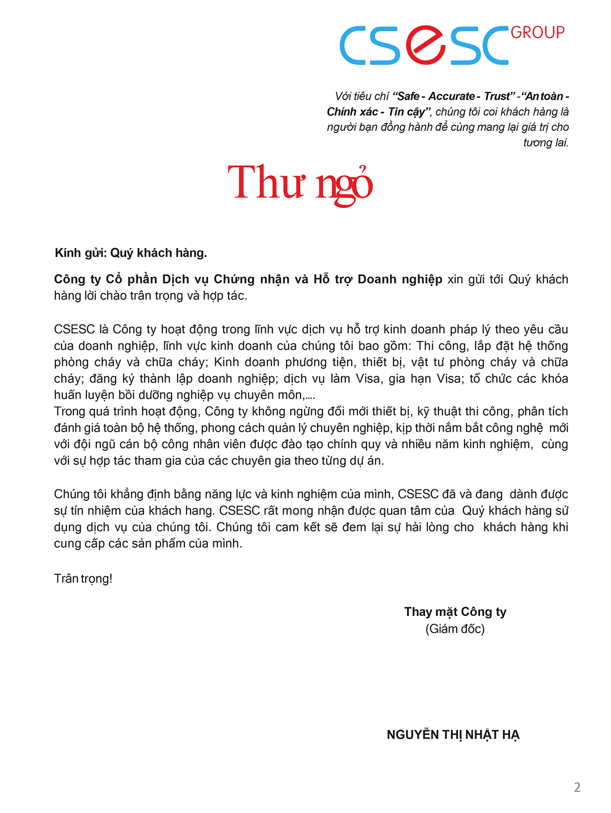 trung tâm đào tạo csesc