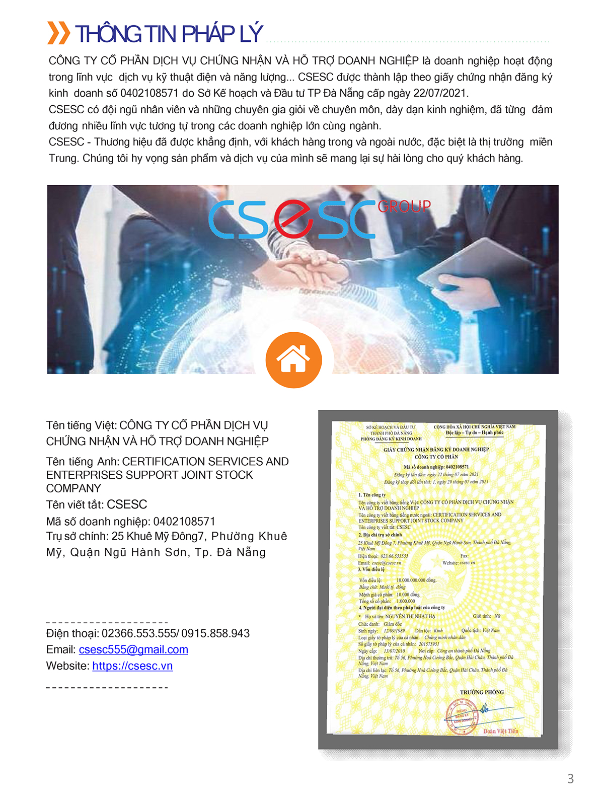 trung tâm đào tạo csesc